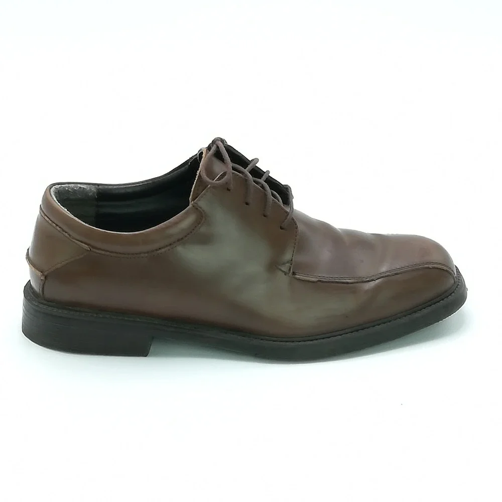 Nunn Bush Shoes Mens Oxford Marcell Bicycle Toe Brown Leather Comfort‎ Gel 9.5